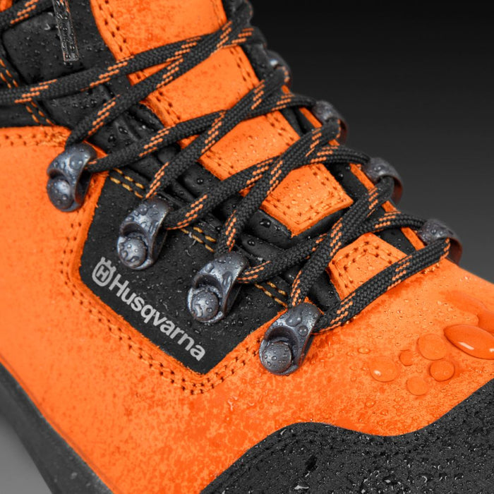 Technical Light Protective Leather Boots, Water Repellent Leather, Polyester Lining, 1.5 kg