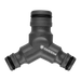 Profi System 3-Way Coupling, Conversion from Profi to GARDENA Original System, Y Reducer Coupling, 2-Way Splitter, 1 Inlet, 2 Outlets