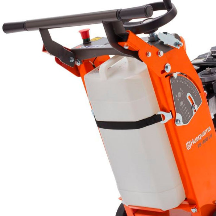 FS 400 LV Petrol Floor Saw for Concrete and Asphalt, 4-Stroke Engine, 11.7 hp, 187 mm Cutting Depth, 100 kg