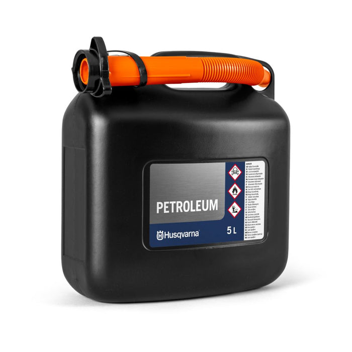 Fuel Can 5L with Flexible Fuel Spout, Glossy Black, HDPE Material, 0.4 kg