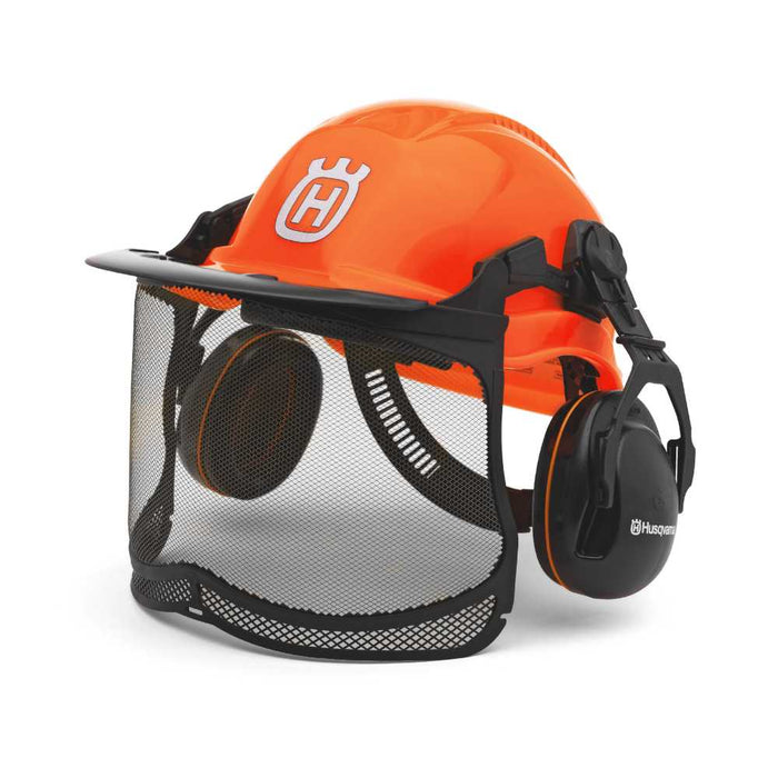 Functional Forest Helmet, UltraVision Visor & Hearing Protection for Loggers & Arborists