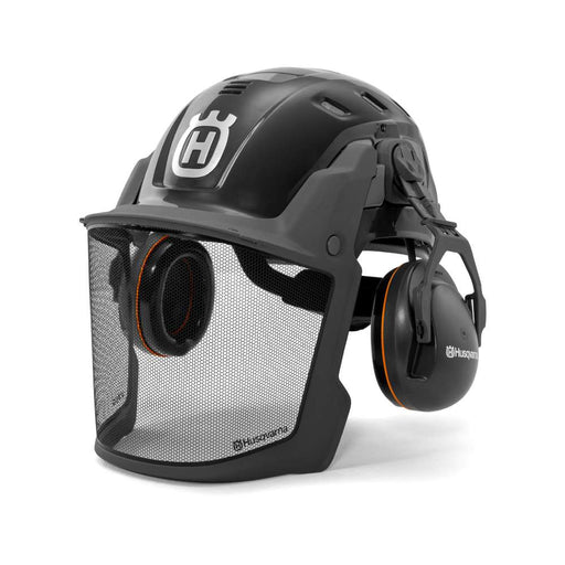 Technical Forest Helmet Grey, 24 dB(A) NRR, Mesh Visor & UV Indicator, CE & ANSI Certified-1