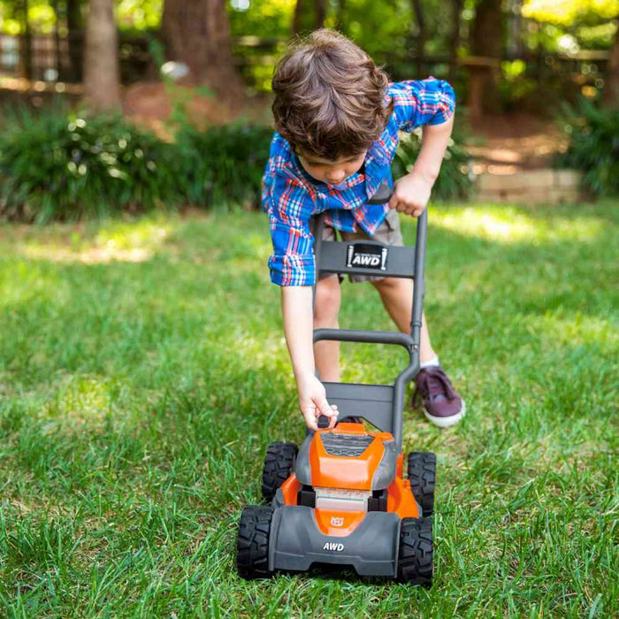 Toy Lawnmower, Husqvarna HU800 AWD Model, Real Engine Sound & Lights, Pull-Starter Knob-4