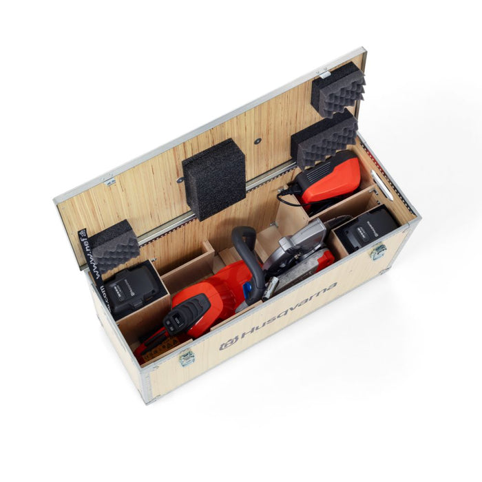 Plywood Transport Box for Power Cutters and Chainsaws, Heavy-Duty Jobsite Storage, 12 kg-2