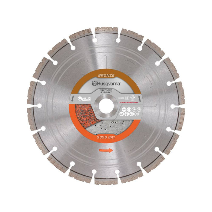 TACTI-CUT™ S35S BAT Diamond Blade for All-Round Concrete Cutting, Suitable for Battery Power Cutters, Wet & Dry Cutting-1