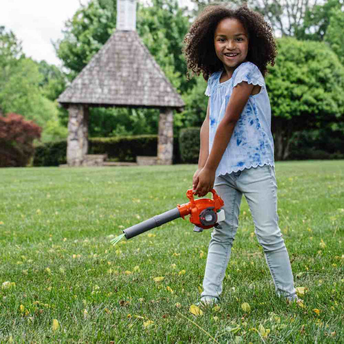 Toy Leaf Blower, Husqvarna125B Model, Air Streamers, Real Blower Sound, Blows Air from Nozzle-7