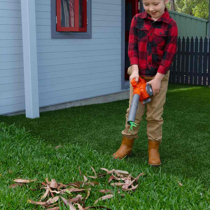 Toy Leaf Blower, Husqvarna125B Model, Air Streamers, Real Blower Sound, Blows Air from Nozzle-6
