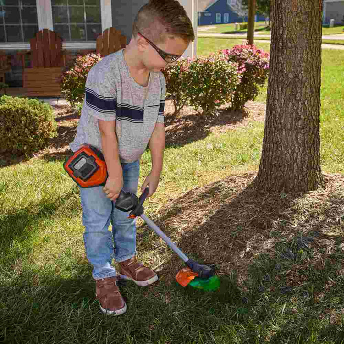 Toy Trimmer, Husqvarna 215L Model, Real Engine Sound & Lights, Spinning Trimmer Line-4