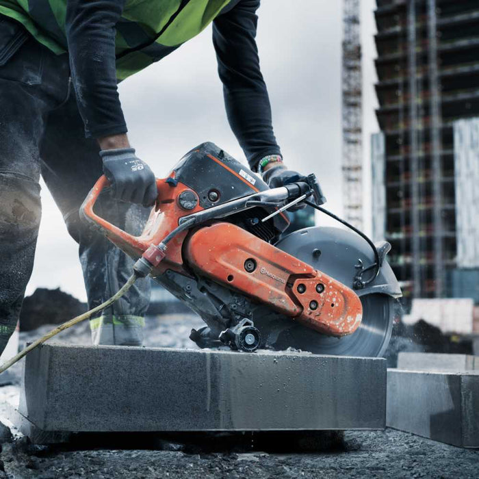Power Cutter Wheel Kit, Ergonomic Ground-Level Saw Support, 100 mm Axle Width, Inline Dual Wheels-4
