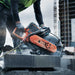 Power Cutter Wheel Kit, Ergonomic Ground-Level Saw Support, 100 mm Axle Width, Inline Dual Wheels-4
